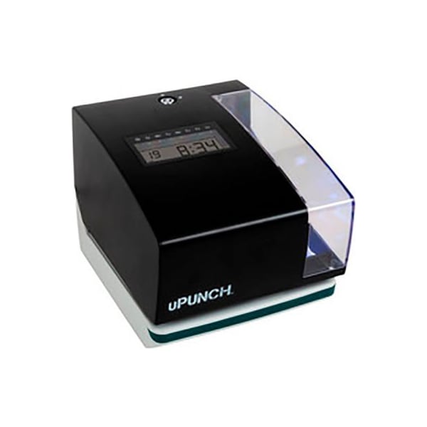 Acroprint uPunch Digital Clock & Stamp w/ 50 Time Cards, 2 Keys & 1 Ink Ribbon, Black CR1000 Zoro